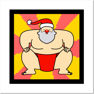 Sumo Santa Claus 2 Posters and Art